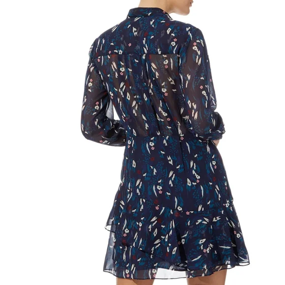 NWT REISS | Maris Long Sleeve Floral Mini Dress - Picture 4 of 9